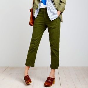 Madewell green Chinos